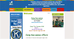 Desktop Screenshot of campkeewanee.com