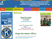 Tablet Screenshot of campkeewanee.com